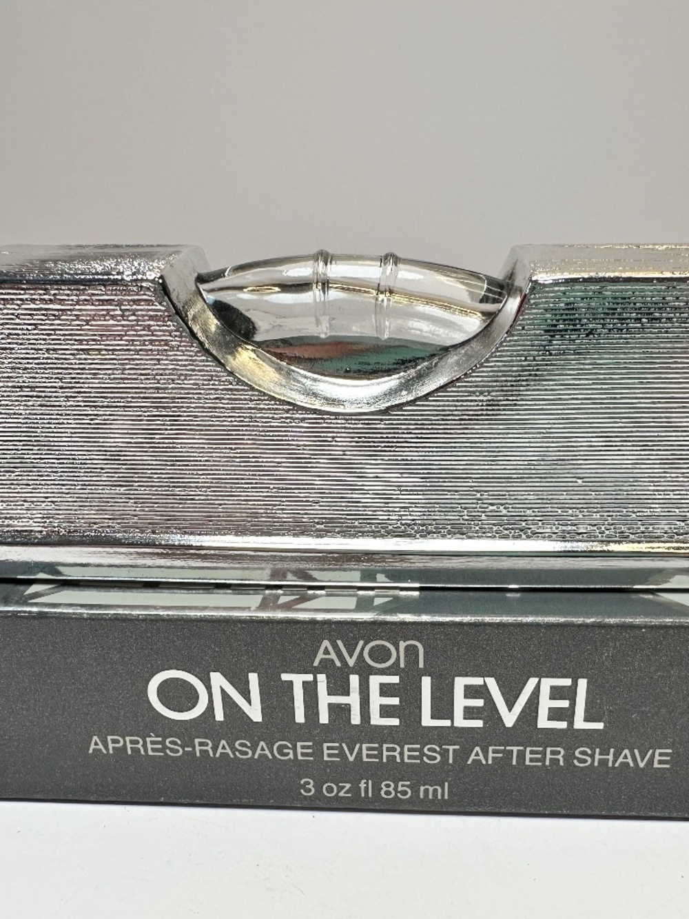 Vintage Avon “On The Level” Everest After Shave Bottle w/ Box